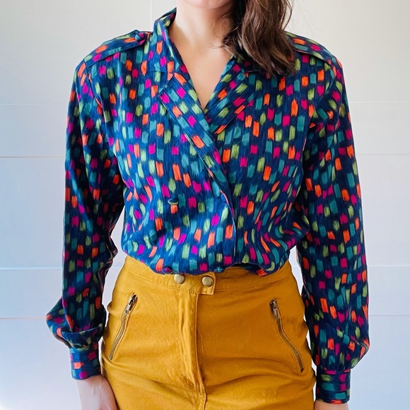 Notations Tops - Vintage Notations Early 80’s Blouse